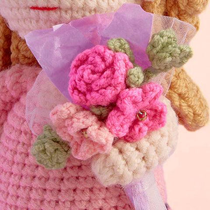 PhotoToCrochetDoll- Personalized Couple Crochet Dolls with Photo Card